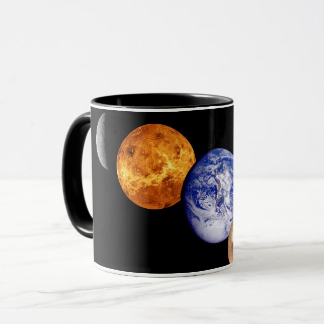 Mug Système solaire Montage JPL Planet Photos (Devant gauche)