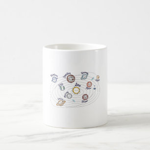 Mug Système solaire Planètes Enfants Connaissances Esp