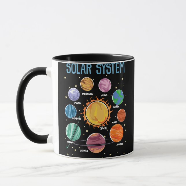Mug Système solaire Planètes Science Space Boys Girls  (Gauche)