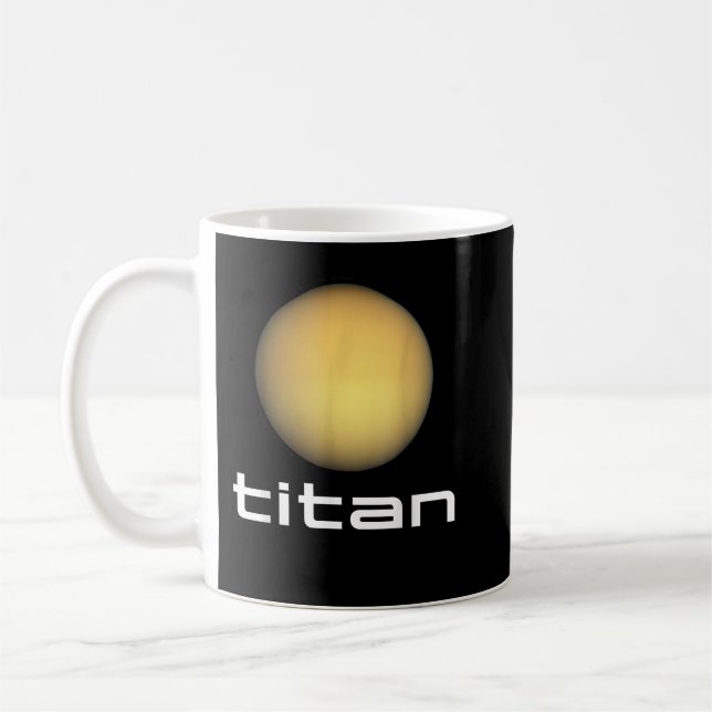 Mug Système solaire Saturne Lune Titan Astronomie spat (Gauche)