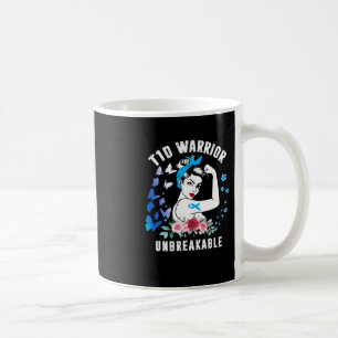 Mug T1d Femme guerrière Type 1 Sensibilisation au diab