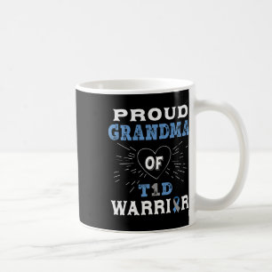 Mug T1d Grand-mère fière de la sensibilisation au diab