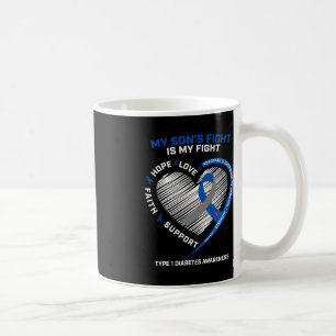 Mug T1D Maman Papa Mon Fils Lutte Type 1 Prise en char
