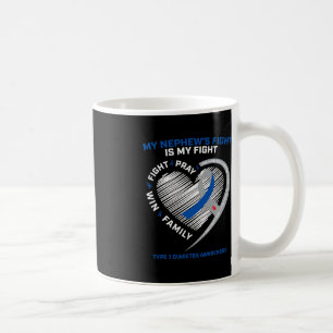 Mug T1D Tante Jeune Sensibilisation à la diabétique né