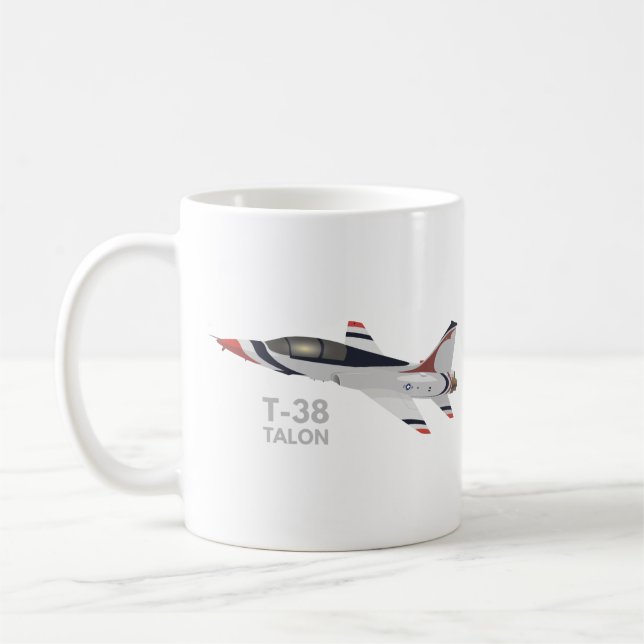 Mug T-38 Avion d'entraînement à réaction Talon (Gauche)