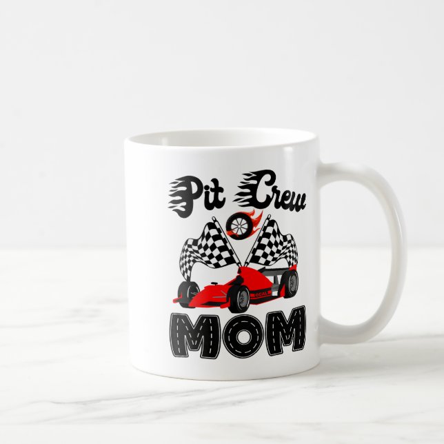 Mug T Crew Mom Racing Car Birthday Boy Family Matching (Droite)