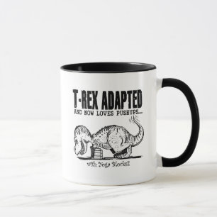 Mug T-Rex aime des pousées