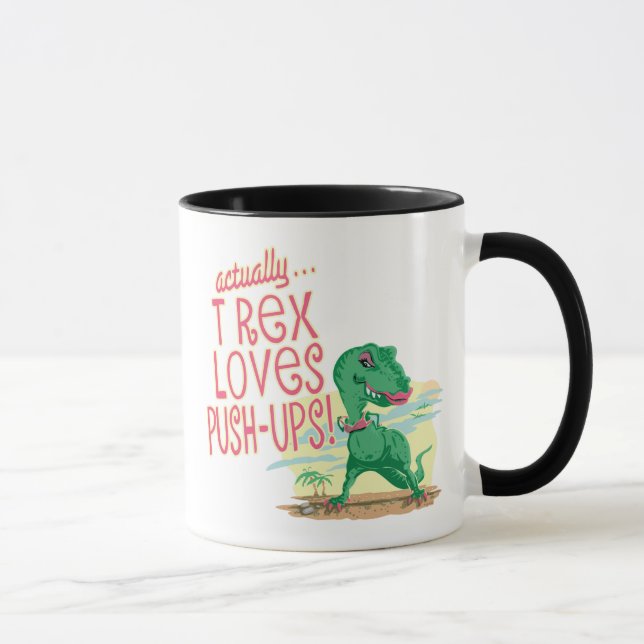 Mug T Rex Aime Les Pousses (Droite)