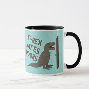 Mug T-Rex déteste des portes