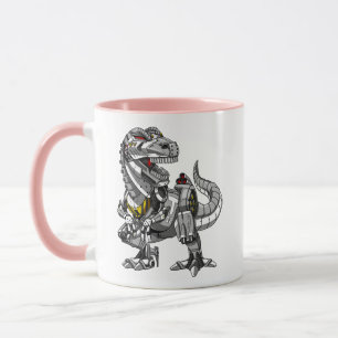 Mug T-Rex Dinosaur Robot Monster Garçons Enfants
