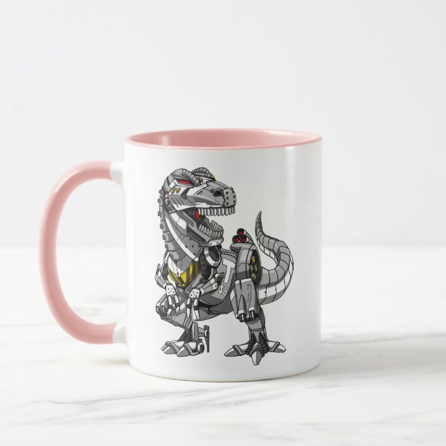 Mug T-Rex Dinosaur Robot Monster Garçons Enfants (Gauche)