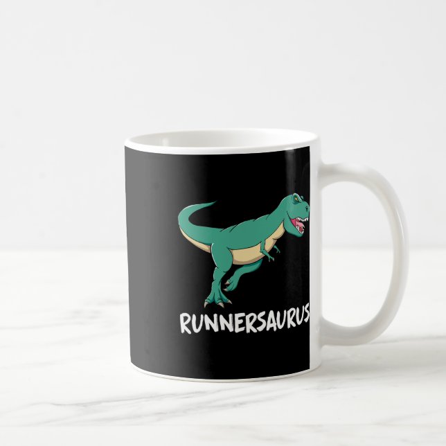 Mug T-Rex dinosaure drôle Exercice Cardio Course à pie (Droite)