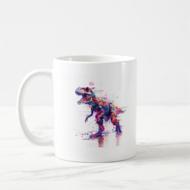 Mug T-Rex Dinosaure Futuriste (Gauche)