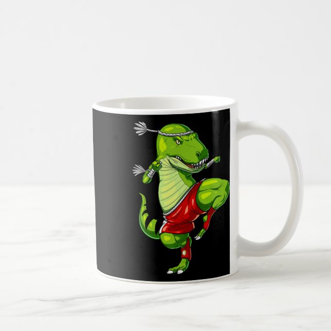 Mug T-rex Dinosaure Muay Thai Boxe Karaté Art Martial (Droite)