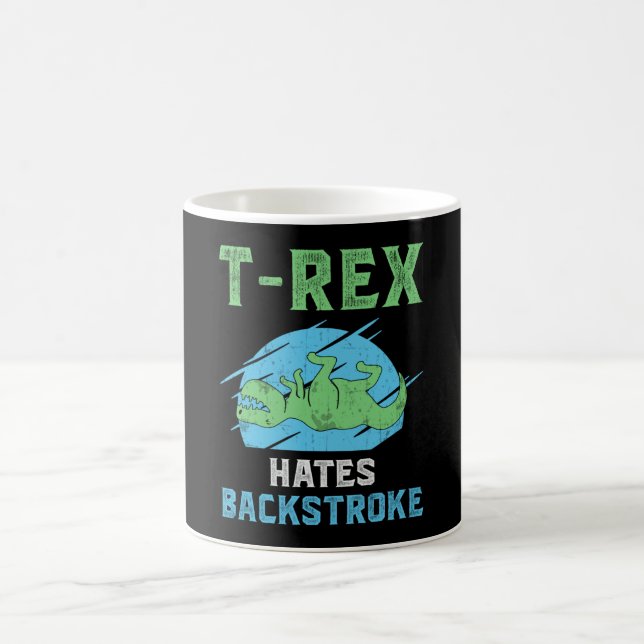 Mug T-Rex Hates Retour Baignade Nage Nage Amusant (Centre)