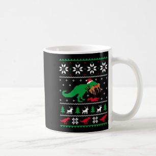 Mug T Rex Mangeant Renne Drôle Noël Dinosaure Ugl