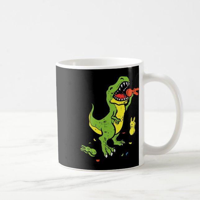 Mug T-Rex mangeant un lapin Funny Pâques Amoureux des  (Droite)