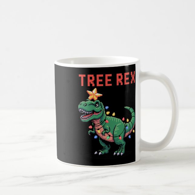 Mug T-Rex Sweat-shirt de Noël laid Dinosaure  (Droite)