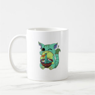 Mug T-Shi Pastel Goth Créatif Anime Ramen Chat Hallowe