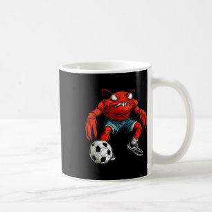 Mug T-shirt à réservoir de football de crabe