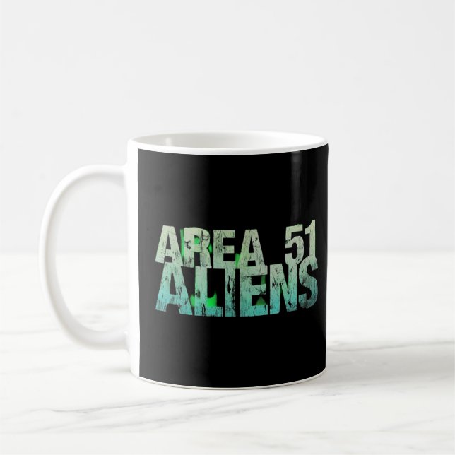 Mug T-shirt aliens de la zone 51 (Gauche)