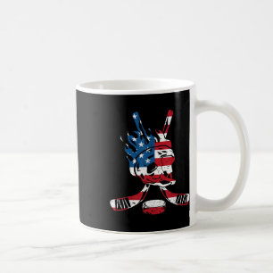 Mug T-shirt américain de hockey Drapeau_1.png