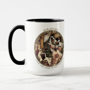 Mug T-shirt Art Nouveau 'Dansez comme si personne ne r