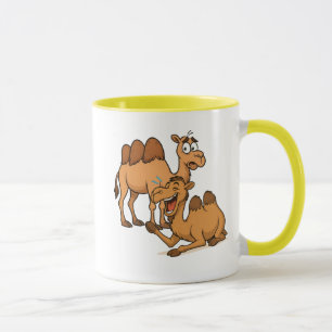 Mug T-shirt avec image drôle de deux chameaux