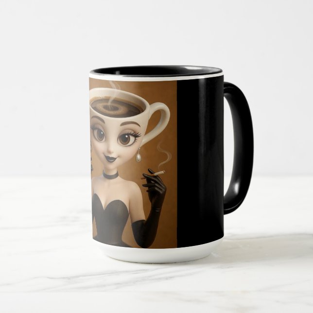 Mug T-shirt Ballerina Capuccino pour Halloween 2025 (Devant droit)