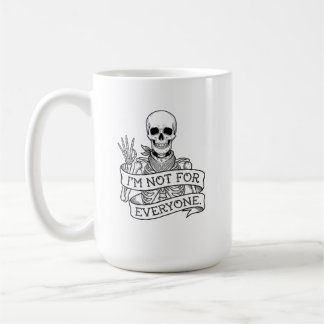 Mug T Shirt Bandana Squelette Je Ne Suis Pas Pour Tout