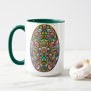 Mug T-Shirt Bio pour Enfants Motif Psychédélique Œuf d