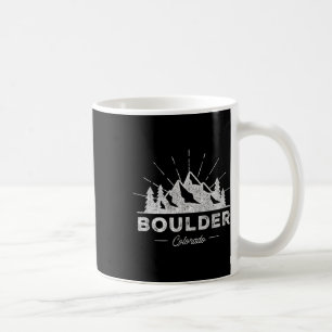 Mug T Shirt Boulder Colorado Co Vintage Randonnée Rétr