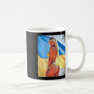 Mug T Shirt Byck Print - Y Fille Blonde En Bikini Et U