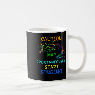 Mug T Shirt Cadeau pour Amateur de Musique Chantant -