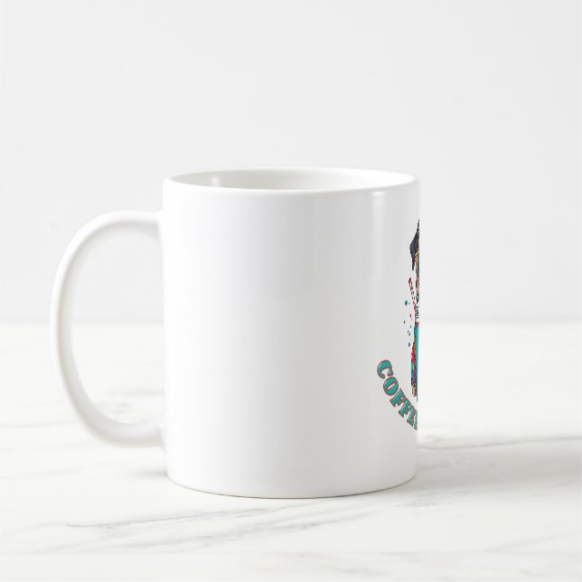 Mug T-Shirt Café & Canines - Pour Chien Aimant Café (Gauche)