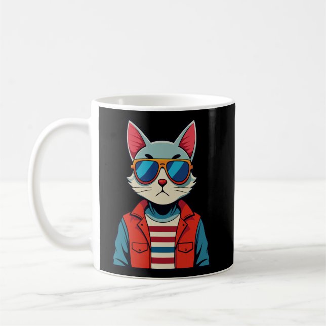 Mug T-shirt chat (Gauche)