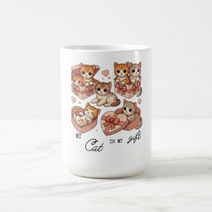 Mug T-shirt chat cadeau mignon