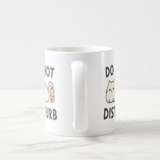 Mug T-Shirt Chat Drôle Ne Pas Déranger Introverti