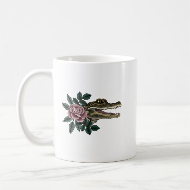 Mug T-Shirt classique de l'alligator mignon (Gauche)