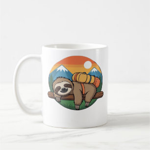 Mug T-shirt classique drôle de paresseux randonnée_1