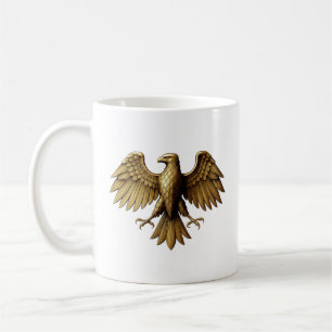 Mug T-shirt d'aigle doré   Graphe d'oiseaux majestueux