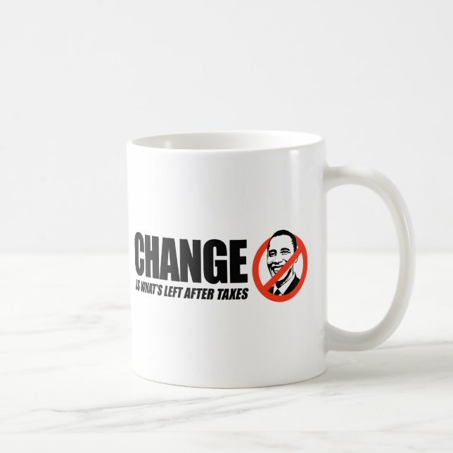 Mug T-shirt d'Anti-Obama - le changement est ce qui (Droite)