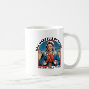Mug T-shirt de boxe religieux Marie drôle de punch chr