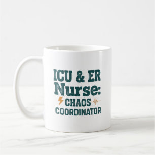 Mug T-shirt de coordinateur de chaos pour infirmières 