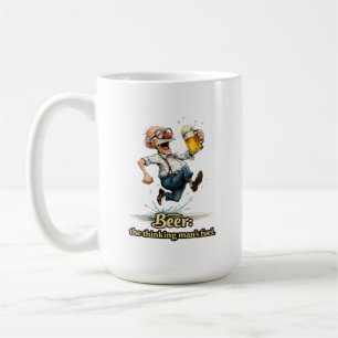 Mug T-shirt de dessin animé drôle "la bière, carburant