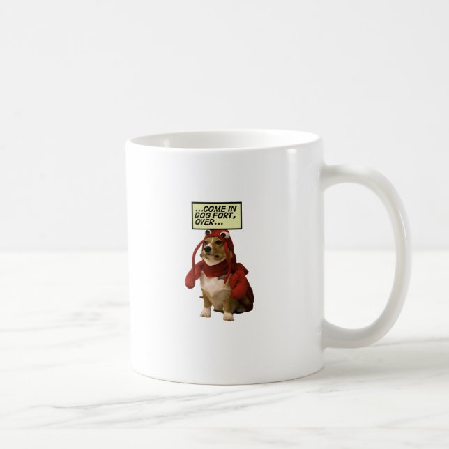 Mug T-shirt de fort de chien (Droite)