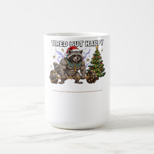 Mug T-shirt de Noël du Raton Laveur Pharaon Fatigué Ma