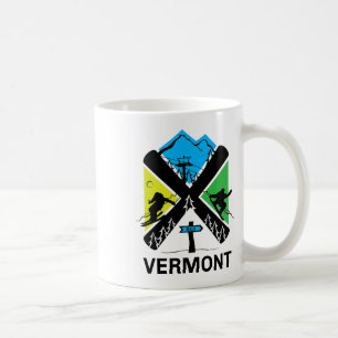 Mug T Shirt de Ski Vermont - Accessoires de Ski et de