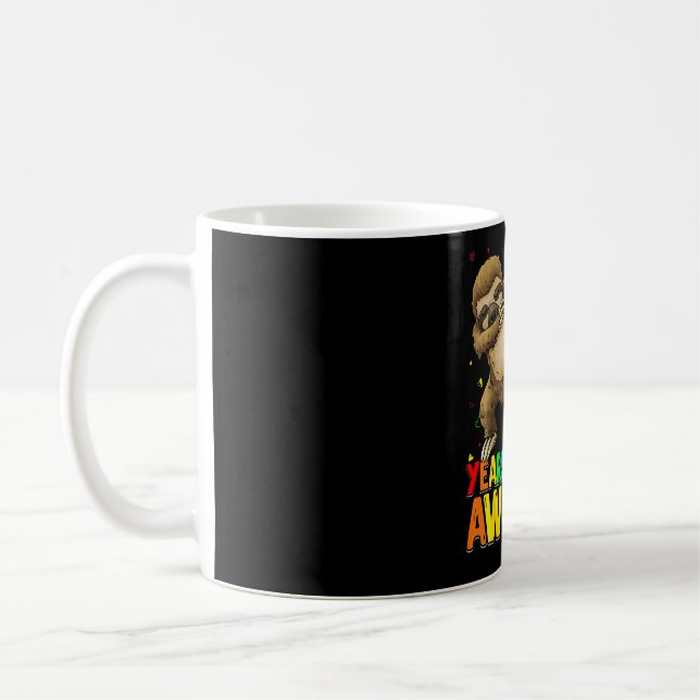 Mug T-shirt de sloth de 9 ans d'anniversaire Sloth Dab (Gauche)