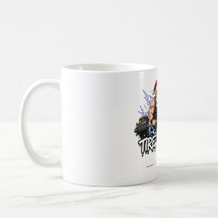 Mug T-shirt de sport pour couple d'anime Santa Fatigué